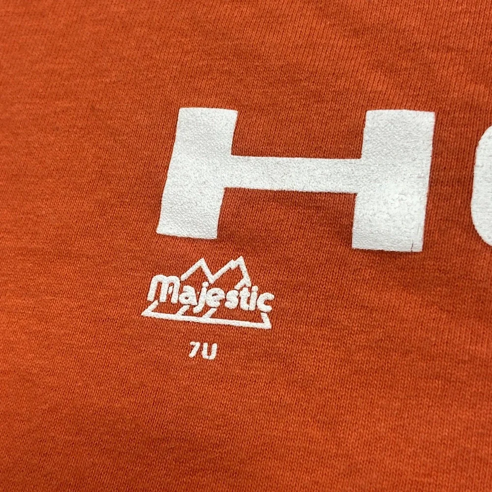 Vintage 90s Philadelphia Flyers Orange T Shirt NHL Hockey‎ Made In USA Sz 2XL